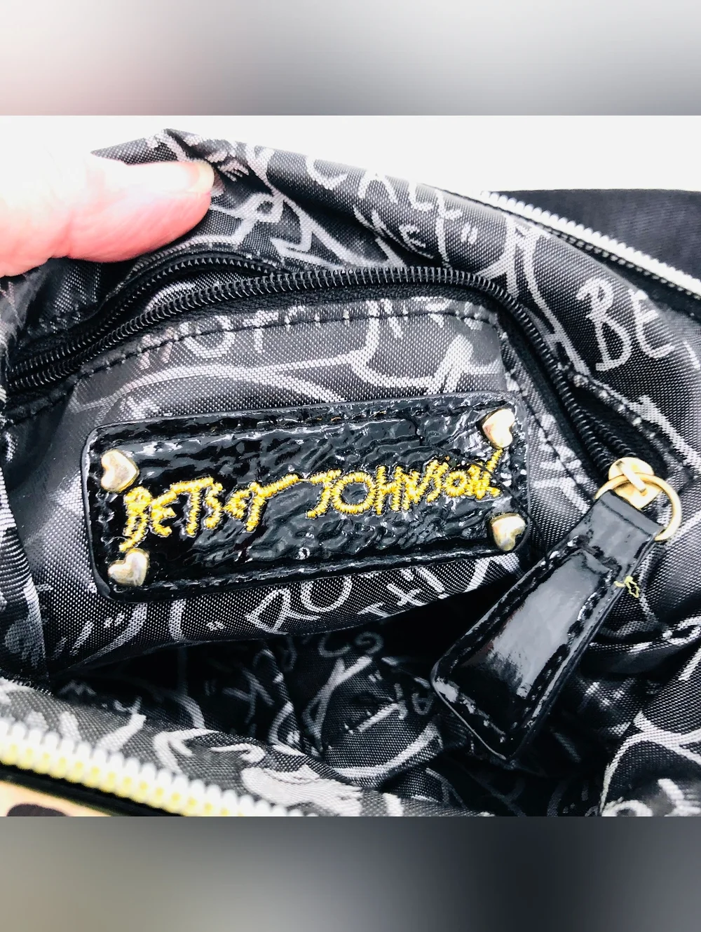 Betsey Johnson Leopard Print Crossbody Bag